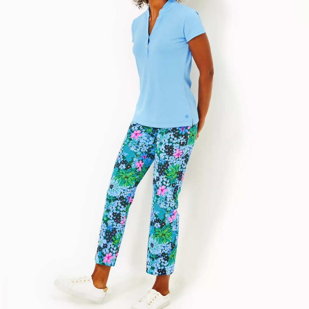 Lilly Pulitzer UPF 50+Alston High Rise Golf Pant- Soiree All Day Golf
